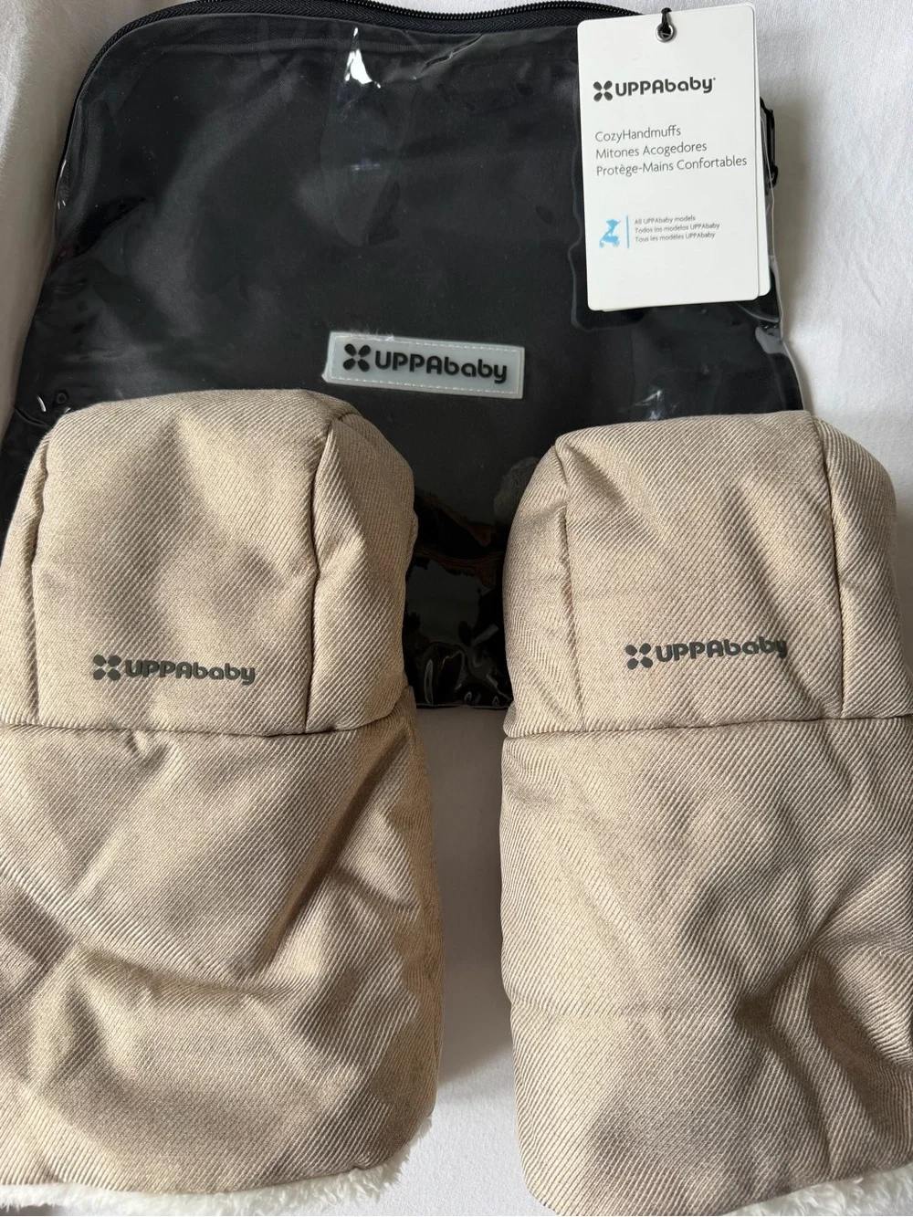 UPPAbaby Cozy Handmuffs Mittens in Beige